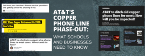 A comparison of AT&T’s copper phone line phase-out and modern VoIP alternatives for schools and businesses